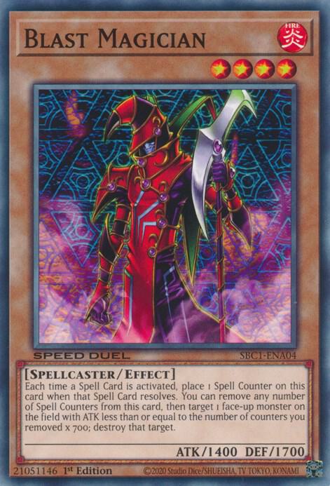 Blast Magician SBC1-ENA04 (Speed Duel: Streets of Battle City)  - 1st Edition