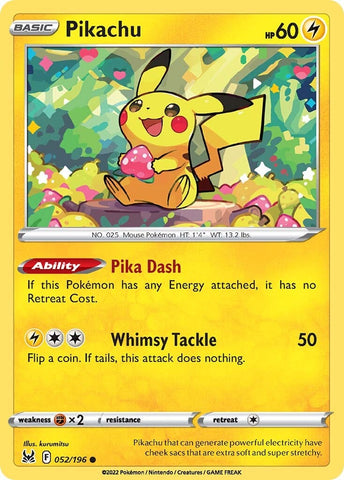 Pikachu (052/196) [Sword & Shield: Lost Origin]