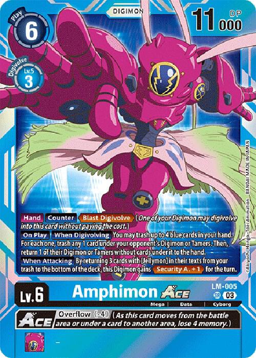 Amphimon ACE English Exclusive LM-005 SR (Exceed Apocalypse)  - Foil