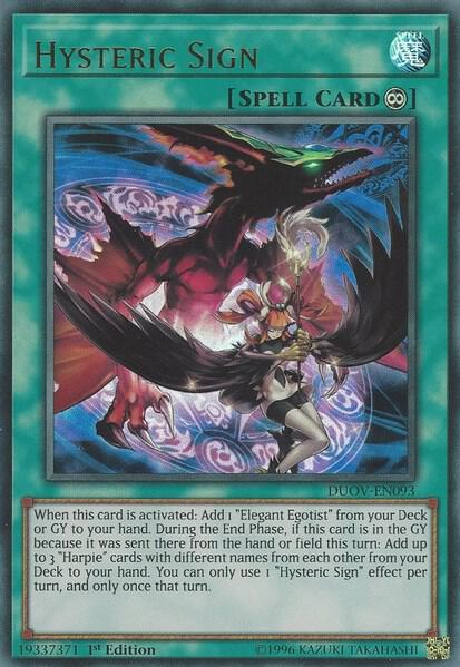 Hysteric Sign DUOV-EN093 (Duel Overload)  - 1st Edition
