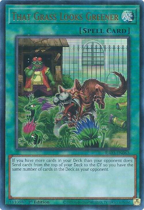 That Grass Looks Greener UR RA03-EN063 (Quarter Century Bonanza)  - 1st Edition