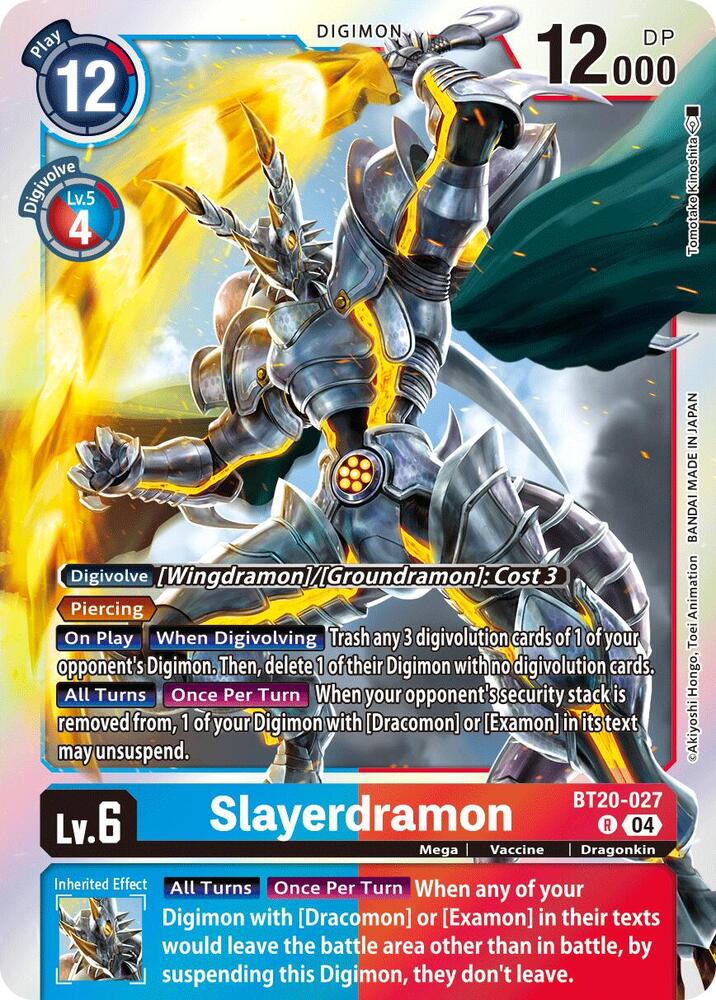 Slayerdramon BT20-027 R (Release Special Booster 2.5)  - Foil