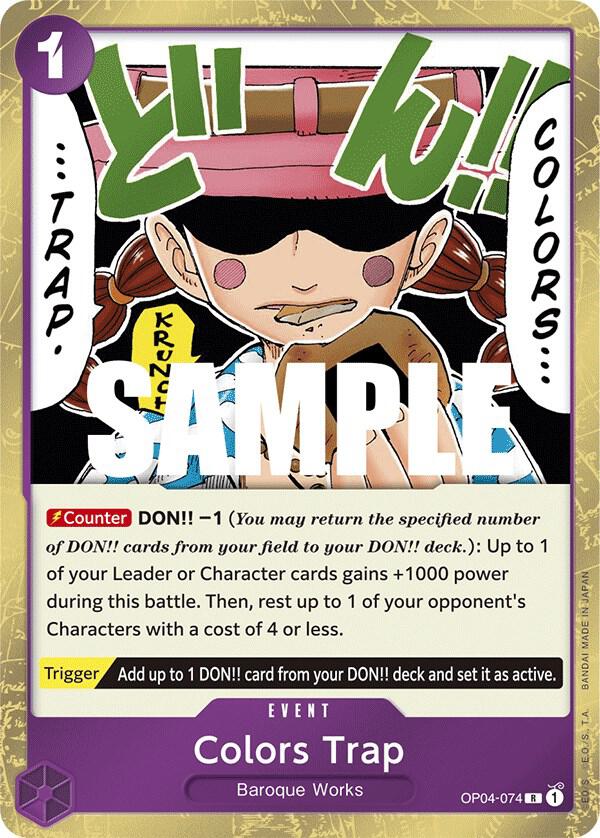 Colors Trap OP04-074 (Kingdoms of Intrigue)  - Foil