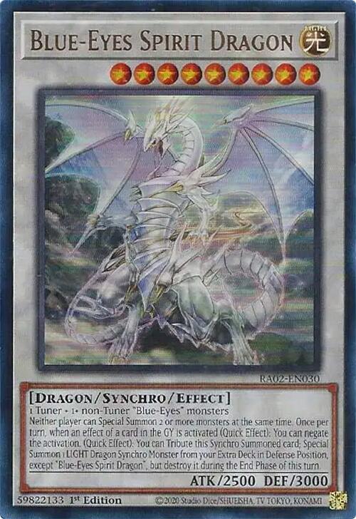 Blue Eyes Spirit Dragon UR RA02-EN030 (25th Anniversary Rarity Collection II)  - 1st Edition