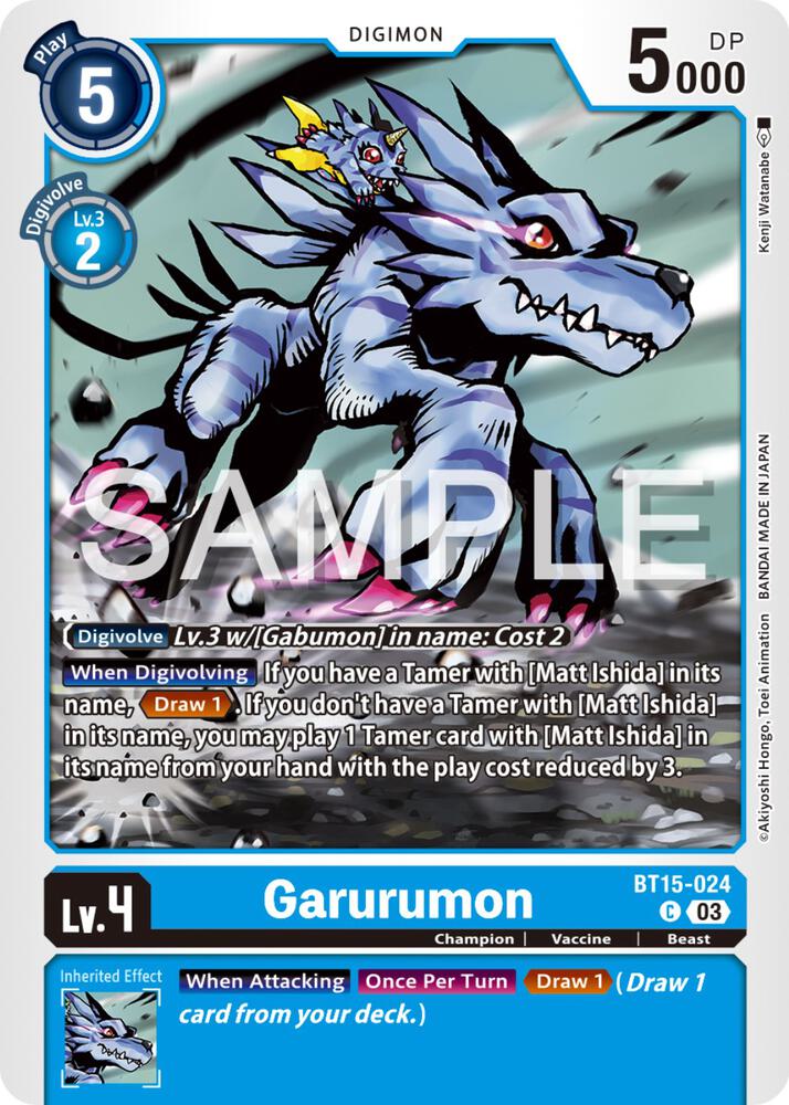 Garurumon BT15-024 C (Exceed Apocalypse) 