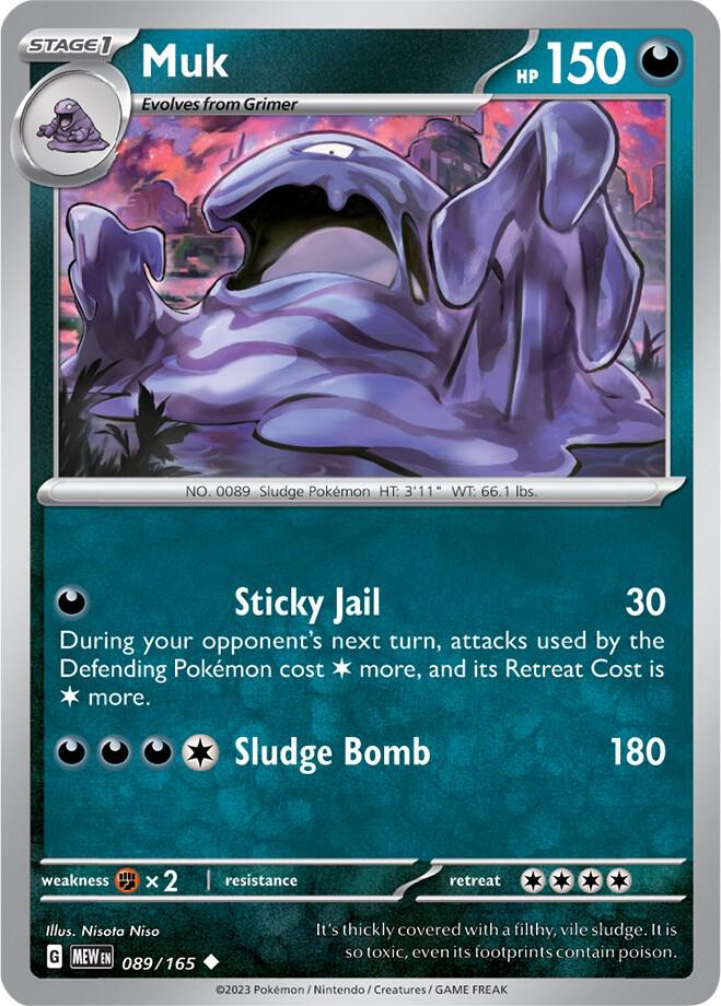 Muk 089/165 (SV: Scarlet & Violet 151) 