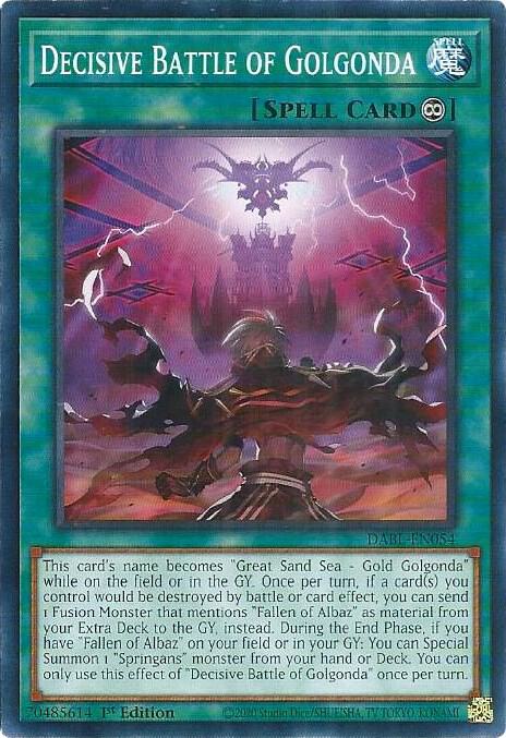 Decisive Battle of Golgonda DABL-EN054 (Darkwing Blast)  - 1st Edition