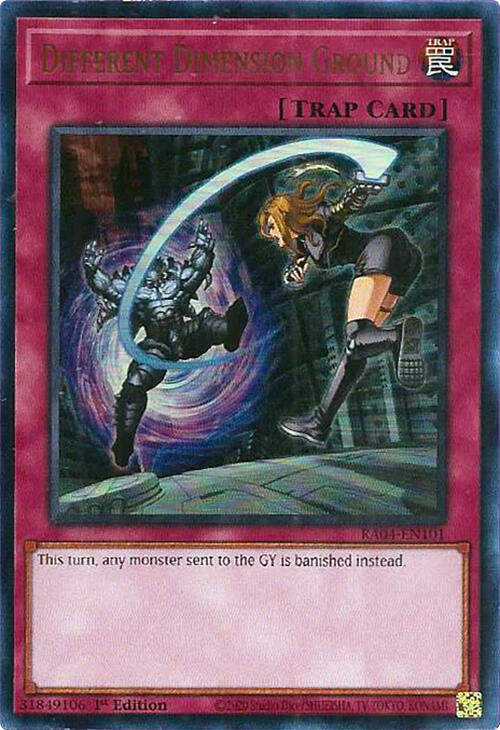 Different Dimension Ground UR RA04-EN101 (Quarter Century Stampede)  - 1st Edition