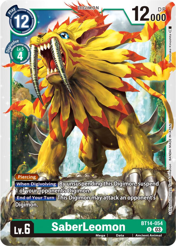 SaberLeomon BT14-054 U (Blast Ace) 