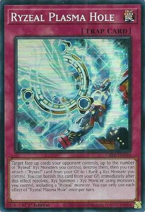 Ryzeal Plasma Hole (SR) (CRBR-EN010) - Super Rare - 1st Edition - Crossover Breakers