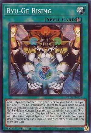 Ryu-Ge Rising (SR) (CRBR-EN035) - Super Rare - 1st Edition - Crossover Breakers