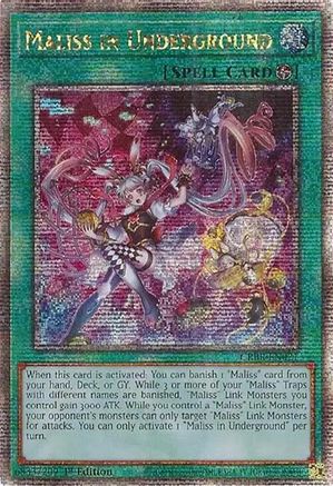 Maliss in Underground (Quarter Century Secret Rare) (CRBR-EN021) - Quarter Century Secret Rare - 1st Edition - Crossover Breakers