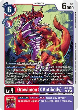 Growlmon (X Antibody) (EX8-012)  Common - Chain of Liberation
