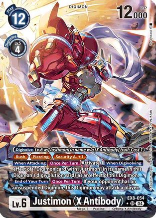 Justimon (X Antibody) (Alternate Art) (EX8-054) Foil Super Rare - Chain of Liberation