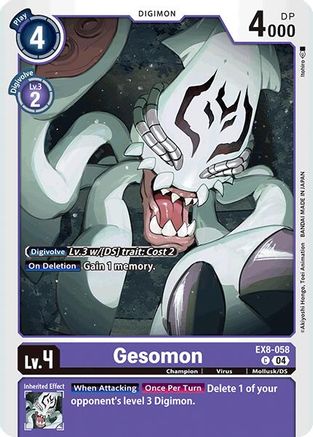 Gesomon (EX8-058)  Common - Chain of Liberation