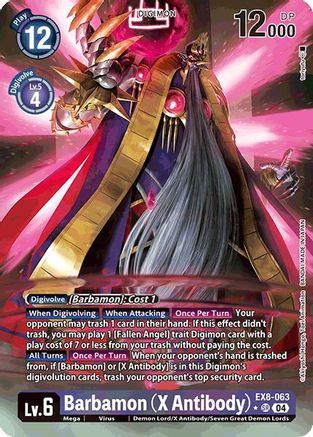 Barbamon (X Antibody) (Alternate Art) (EX8-063) Foil Super Rare - Chain of Liberation
