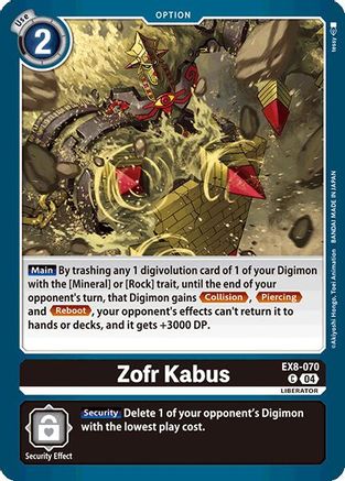 Zofr Kabus (EX8-070)  Common - Chain of Liberation
