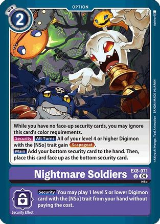 Nightmare Soldiers (EX8-071)  Uncommon - Chain of Liberation