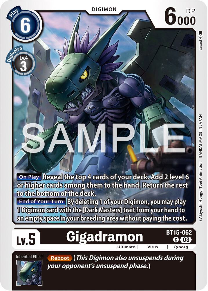 Gigadramon BT15-062 C (Exceed Apocalypse) 
