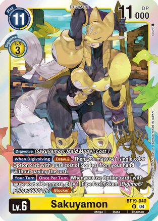 Sakuyamon (BT19-040) Foil Rare - Release Special Booster 2.5