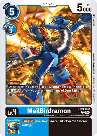 MailBirdramon (BT19-022)  Common - Release Special Booster 2.5