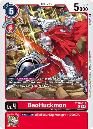 BaoHuckmon (BT20-013)  Common - Release Special Booster 2.5