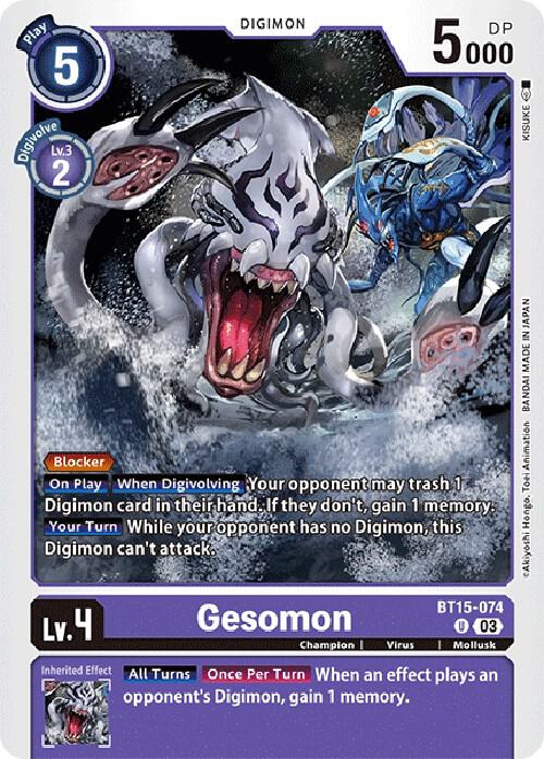 Gesomon BT15-074 U (Exceed Apocalypse) 
