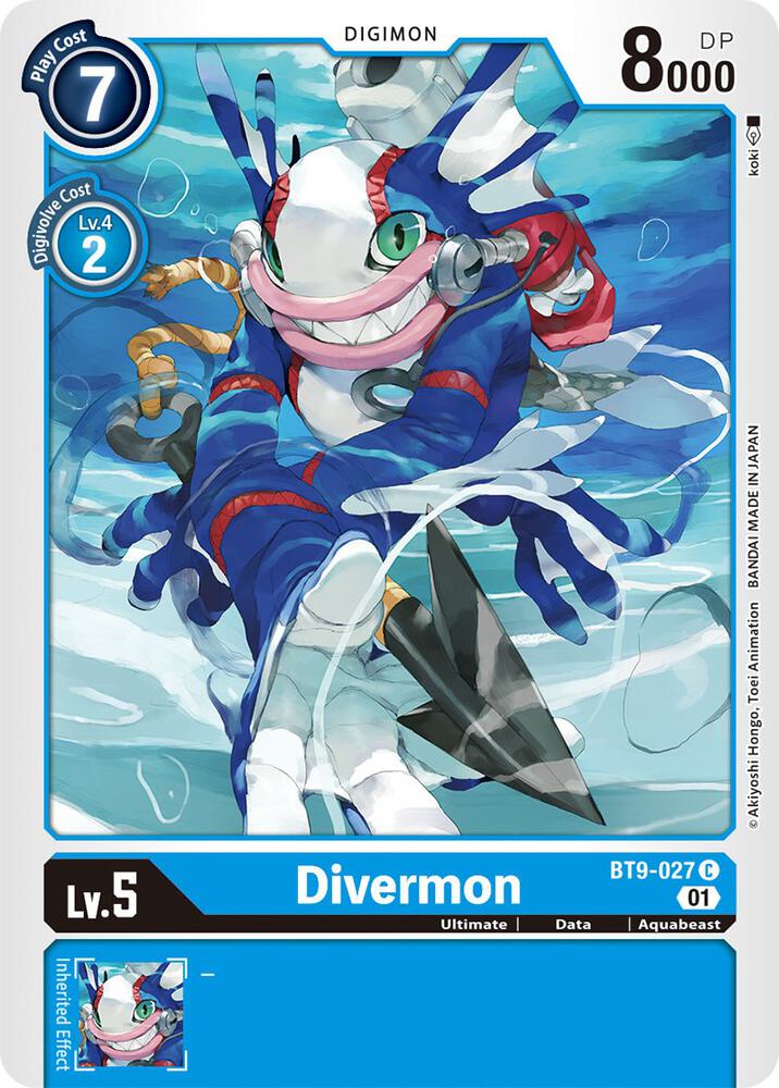 Divermon BT9-027 C (X Record) 