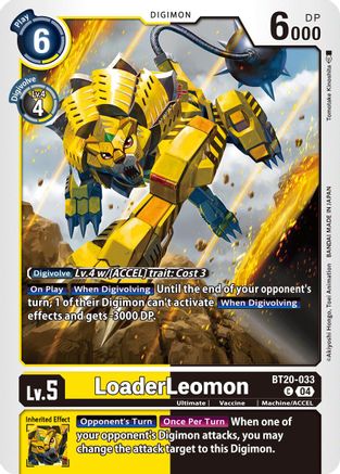 LoaderLeomon (BT20-033)  Common - Release Special Booster 2.5