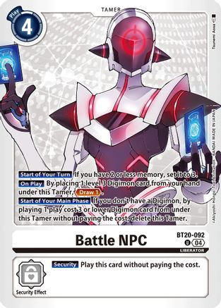 Battle NPC (BT20-092)  Uncommon - Release Special Booster 2.5