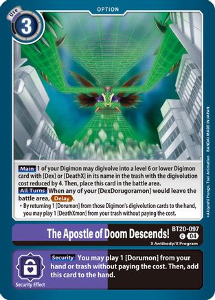 The Apostle of Doom Descends! (BT20-097)  Common - Release Special Booster 2.5