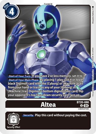 Altea (BT20-086)  Uncommon - Release Special Booster 2.5