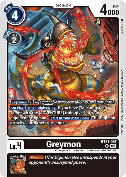 Greymon BT21-057 U (World Convergence) 