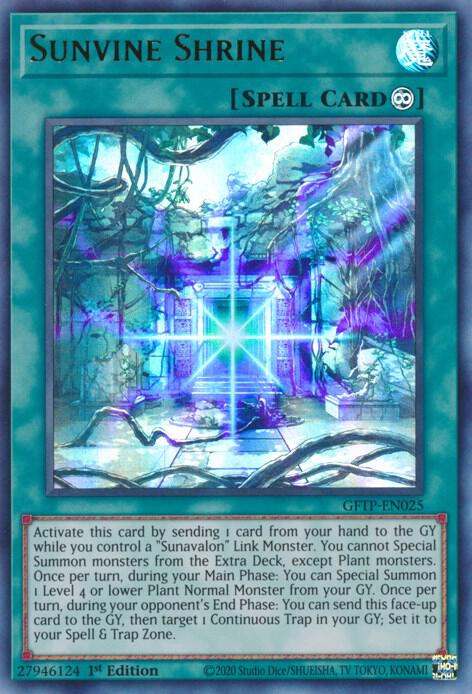Sunvine Shrine GFTP-EN025 (Ghosts From the Past)  - 1st Edition