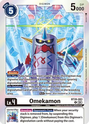 Omekamon (BT20-083) Foil Rare - Release Special Booster 2.5