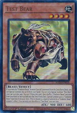 Test Bear (SUDA-EN018) - Ultra Rare - 1st Edition - Supreme Darkness