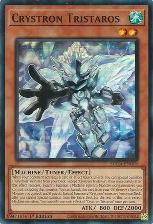 Crystron Tristaros (SUDA-EN019) - Super Rare - 1st Edition - Supreme Darkness