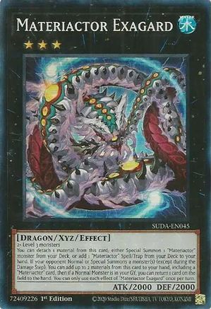 Materiactor Exagard (SUDA-EN045) - Super Rare - 1st Edition - Supreme Darkness
