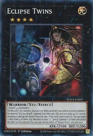 Eclipse Twins (SUDA-EN047) - Super Rare - 1st Edition - Supreme Darkness