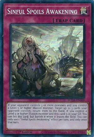 Sinful Spoils Awakening (SUDA-EN069) - Super Rare - 1st Edition - Supreme Darkness