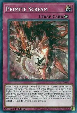 Primite Scream (SUDA-EN076) - Common - 1st Edition - Supreme Darkness
