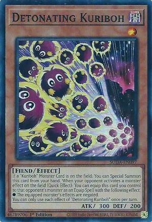 Detonating Kuriboh (SUDA-EN097) - Super Rare - 1st Edition - Supreme Darkness