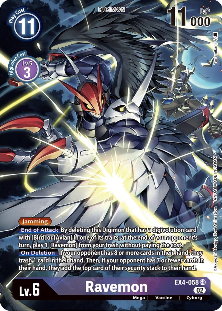 Ravemon Alternate Art EX4-058 SR (Alternative Being Booster)  - Foil