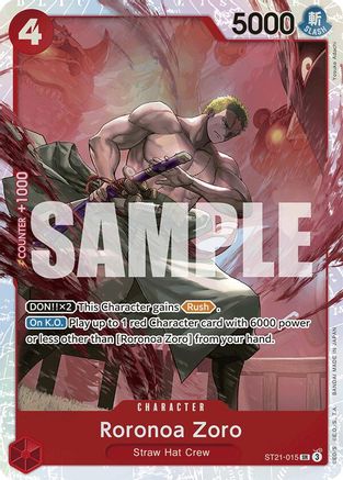 Roronoa Zoro (ST21-015) - Foil Super Rare - Starter Deck EX: Gear 5