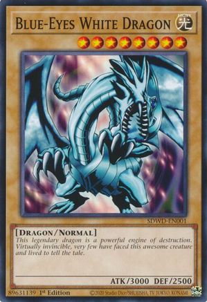 Blue-Eyes White Dragon (SDWD-EN001) (SDWD-EN001) - Common - Structure Deck: Blue-Eyes White Destiny
