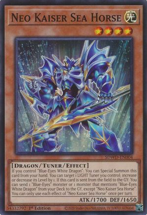 Neo Kaiser Sea Horse (SDWD-EN004) - Super Rare - Structure Deck: Blue-Eyes White Destiny