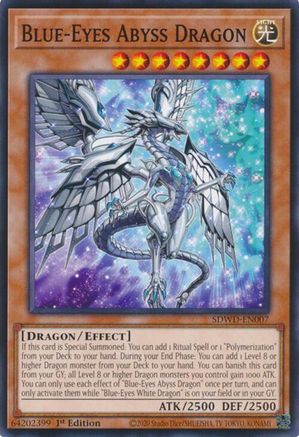 Blue-Eyes Abyss Dragon (SDWD-EN007) - Common - Structure Deck: Blue-Eyes White Destiny