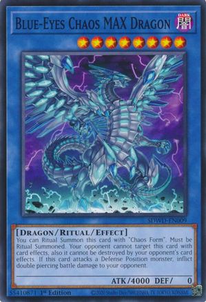 Blue-Eyes Chaos MAX Dragon (SDWD-EN009) - Common - Structure Deck: Blue-Eyes White Destiny