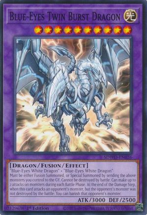 Blue-Eyes Twin Burst Dragon (SDWD-EN036) - Common - Structure Deck: Blue-Eyes White Destiny