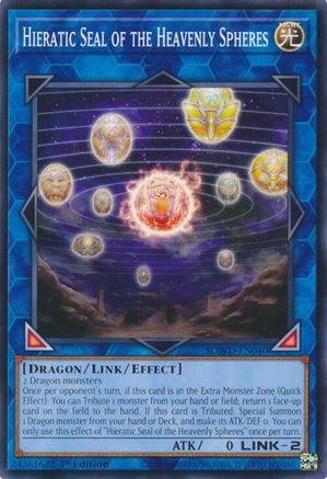 Hieratic Seal of the Heavenly Spheres (SDWD-EN040) - Common - Structure Deck: Blue-Eyes White Destiny